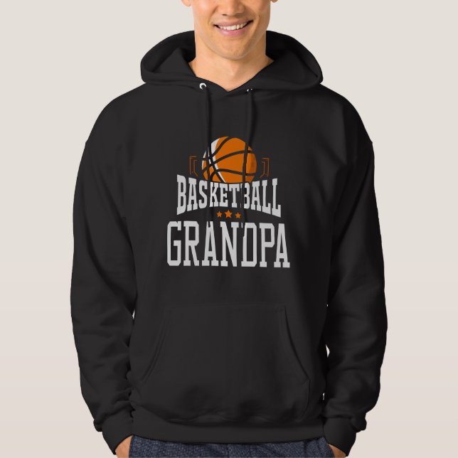 Moletom Fã de Esportes da Equipe de Basquetebol Avô (Frente)