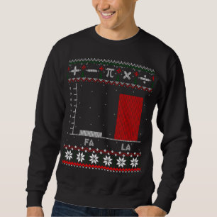 Moletom Fa La Mathematics Graph Christmas Ugly Sweater