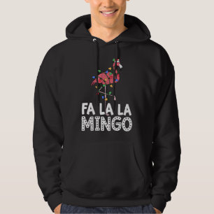 Moletom Fa La Mingo Flamingo Christmas Tree Lights Trop