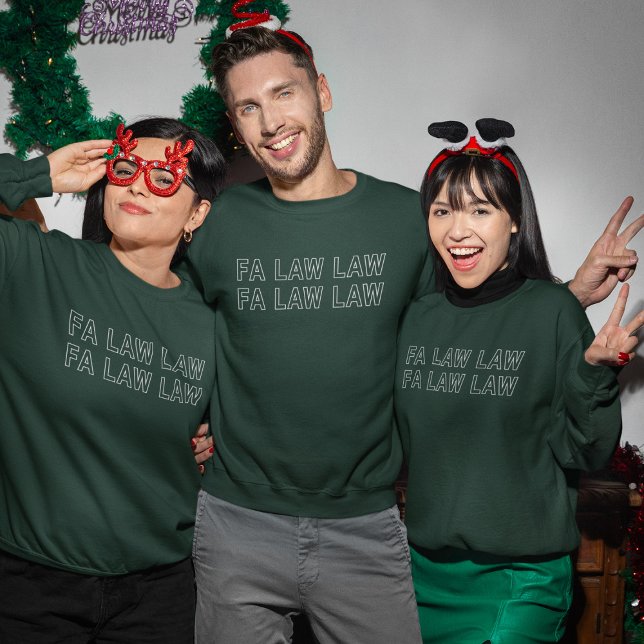 Moletom Fa Law Law Funny Lawyer Joke Christmas (Criador carregado)