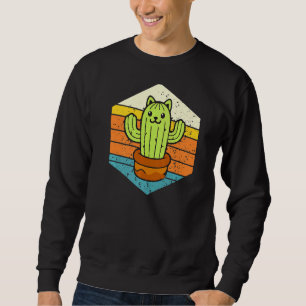 Moletom Fábrica De Gatos De Catcus Retro Para Jardim Mascu