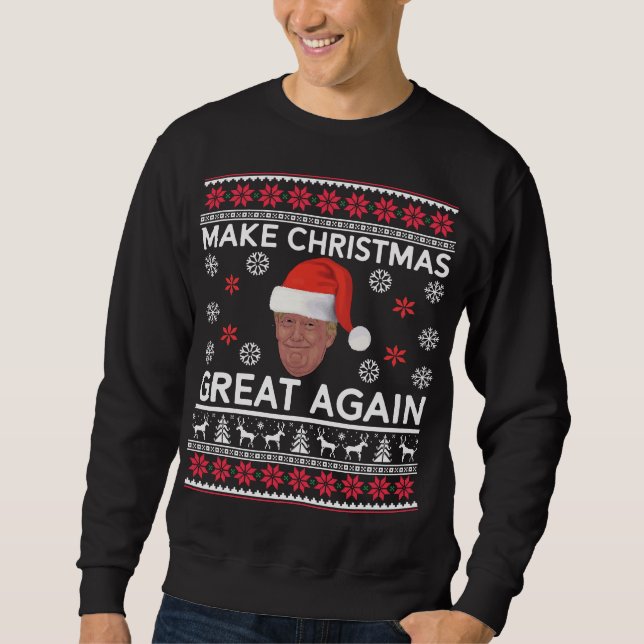 Moletom Faça a camisola feia do Natal do excelente do (Frente)