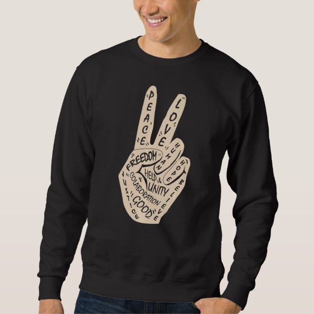 Moletom Faça com que a paz não seja um sinal de paz 30 (Frente)