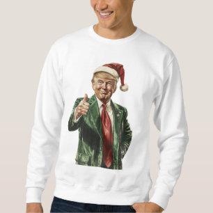 Moletom Faça o Excelente de Natal de novo Trump Christmas 
