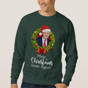 Moletom Faça o Excelente de Natal de novo Trump MAGA prese
