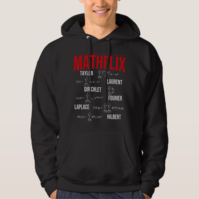 Moletom Faça Sua Série Favorita De Mathflix Math Teache (Frente)