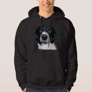 Moletom Face de Cachorro Preto e Branco