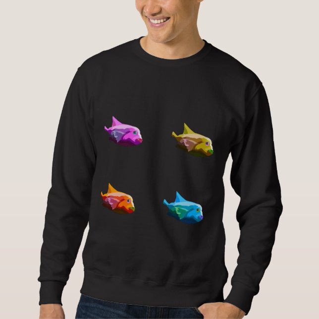 Moletom Face de Peixe Arco-Íris (Frente)
