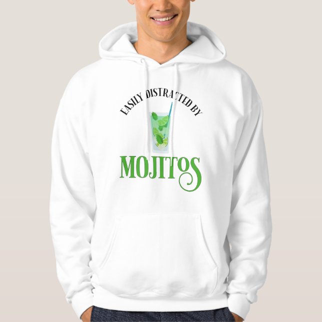 Moletom Facilmente Distraído Por Mojitos (Frente)