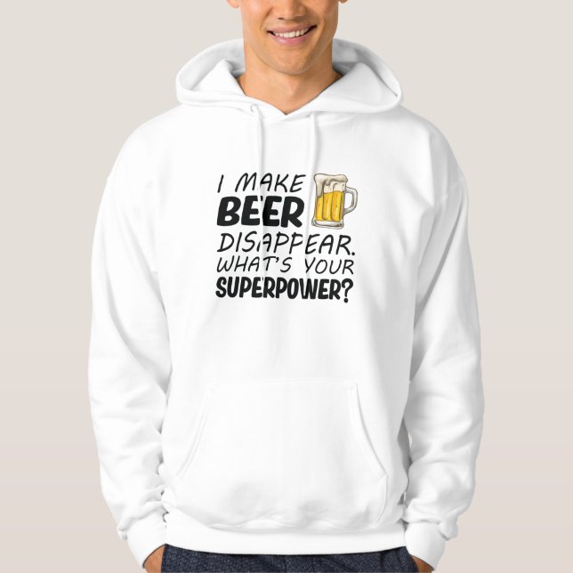 Moletom Faço a cerveja desaparecer (Frente)
