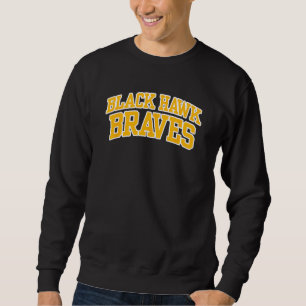Moletom Faculdade Black Hawk Quad Cities Braves 01