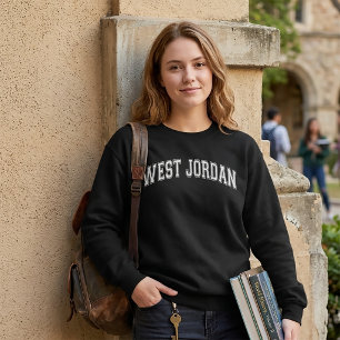 Moletom Faculdade de WEST JORDAN ao estilo universitário a