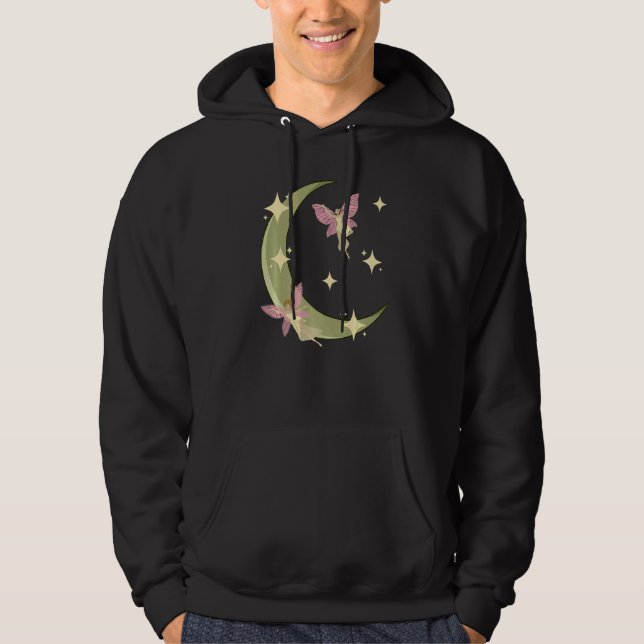 Moletom Fairycore Aestética Fada Núcleo Grunge Crescent Mo (Frente)