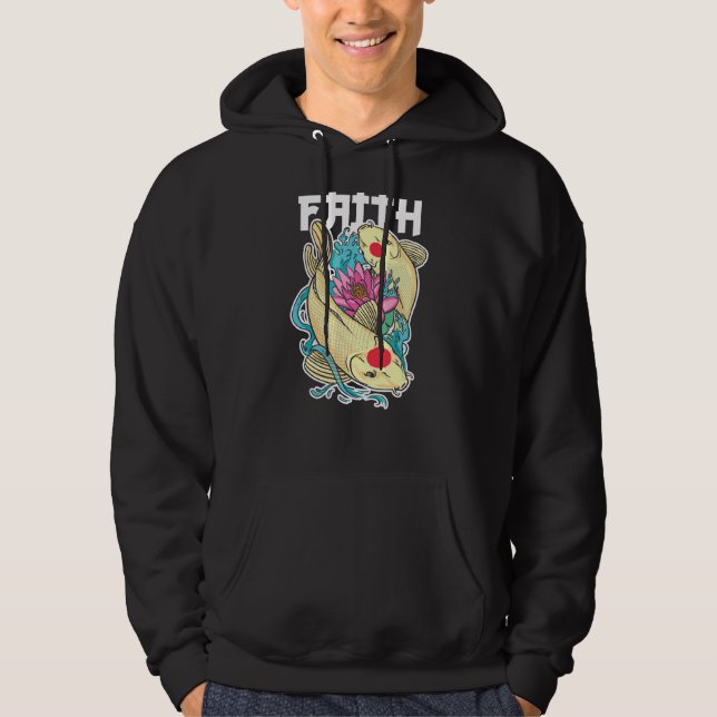 Moletom Faith ama Koi Fish Yin E Yang (Frente)