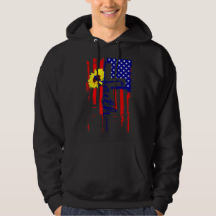 Moletom Faith Cross American Flag Cristo Jesus Religioso C
