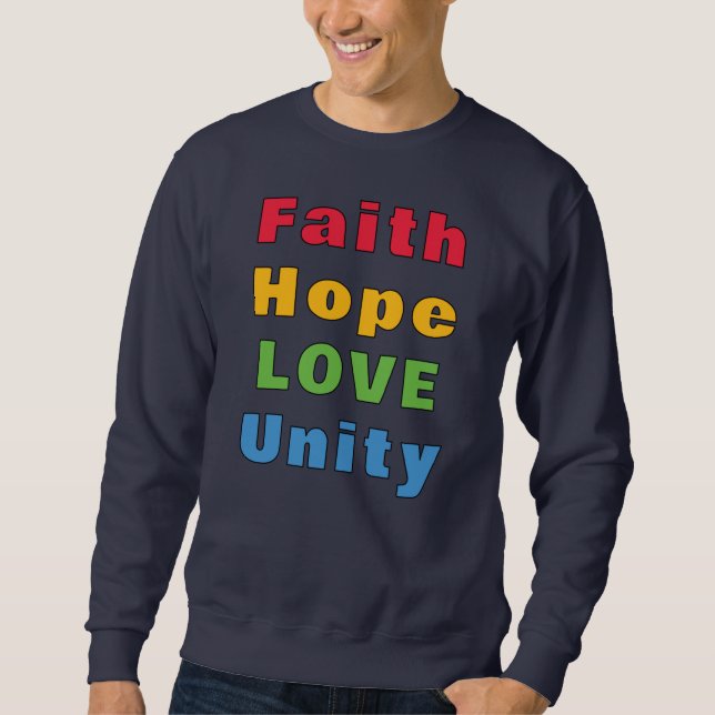 Moletom Faith Hope Love Unity (Frente)