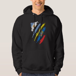 Moletom Faixa Patriota Cultivada no Equador com Bandeira d