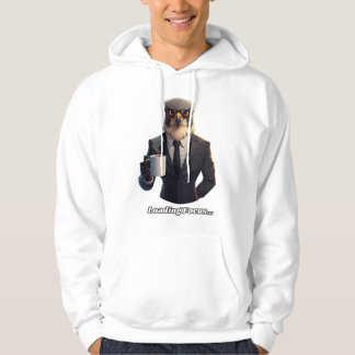 Moletom Falcão Empresário Carregando Café Focado