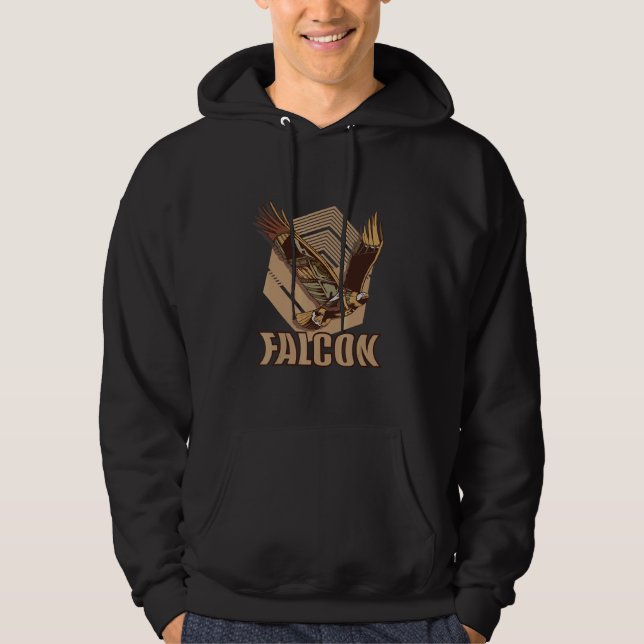 Moletom Falcão para Falconry Eagle ou Hawk com amor de pás (Frente)