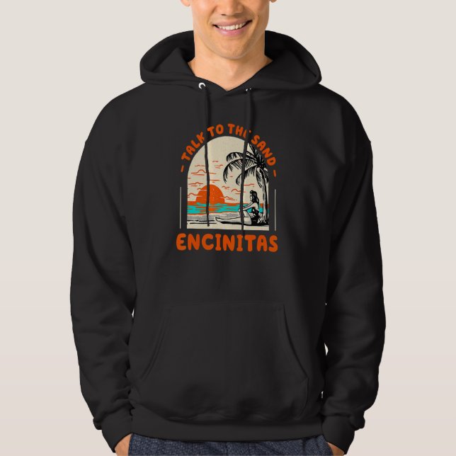 Moletom Fale Com A Areia Encinitas Beach Ocean California (Frente)