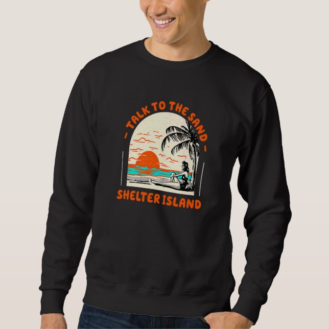 Moletom Fale Com A Ilha Sand Shelter Beach, Nova York Oce (Frente)