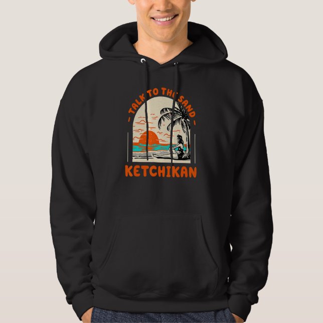 Moletom Fale Com A Praia De Sand Ketchikan Do Alaska Summ (Frente)