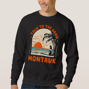Moletom Fale Com A Praia De Sand Montauk, Na Cimeira Do Oc