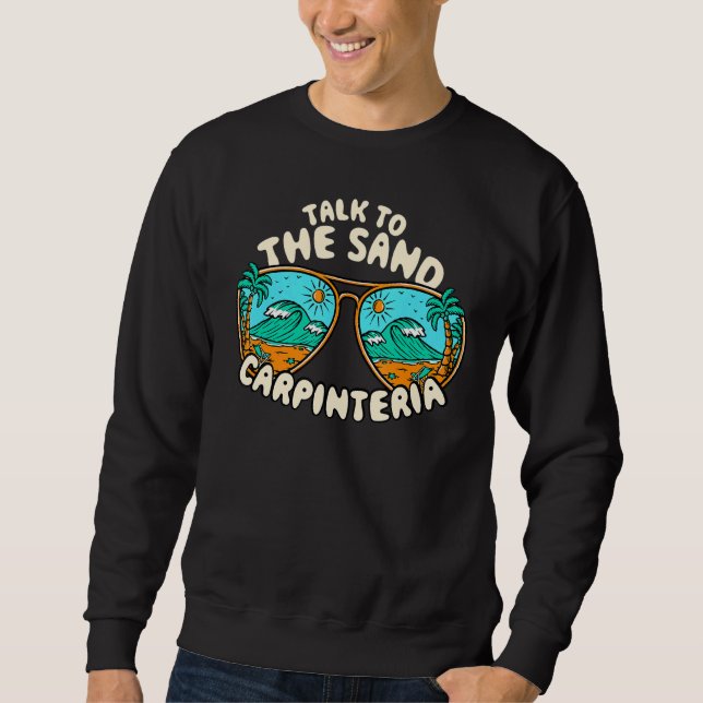Moletom Fale Com O Sand Carpinteria Summer California Tro (Frente)