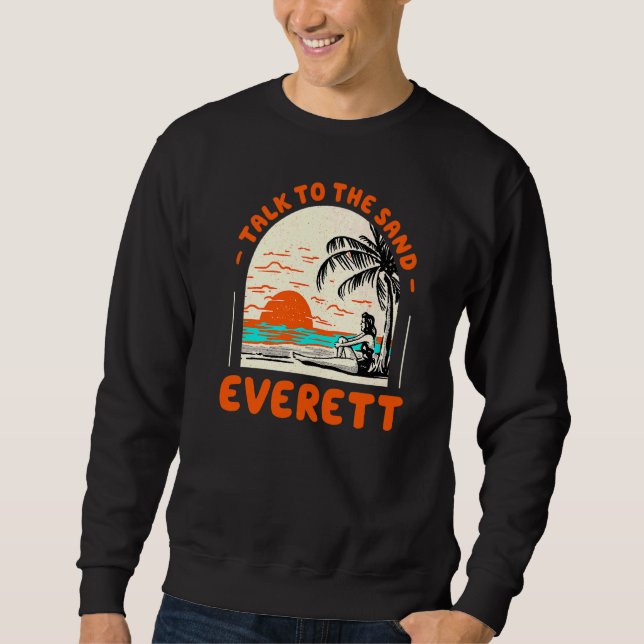 Moletom Fale Com O Sand Everett Beach Washington Ocean Su (Frente)