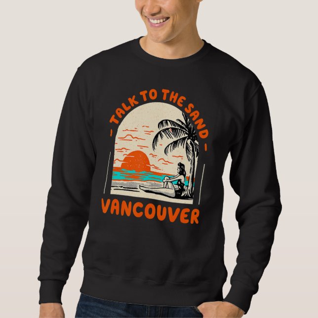Moletom Fale Com O Sand Vancouver Beach, Canada Ocean Summ (Frente)
