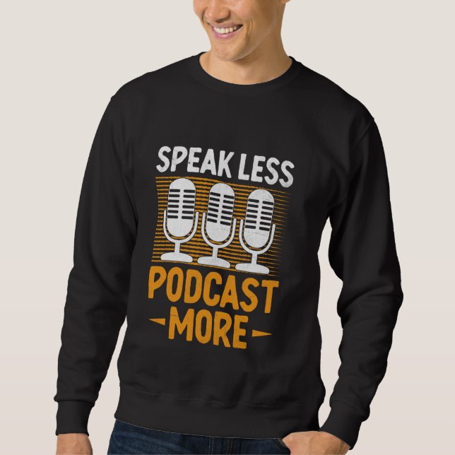 Moletom Fale Menos Podcast Mais Podcaster Podcaster Podcas (Frente)