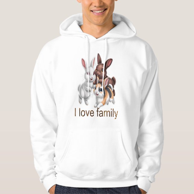 Moletom Família de coelhos  (Frente)