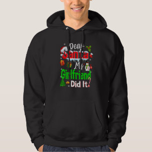 Moletom Família Engraçada Caros Papai noel, Meu Namorada F