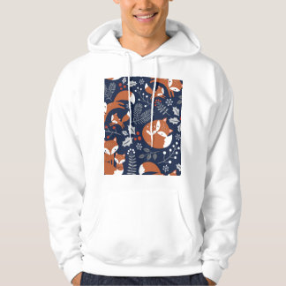 Moletom Família Fox: padrão contínuo de vintage.