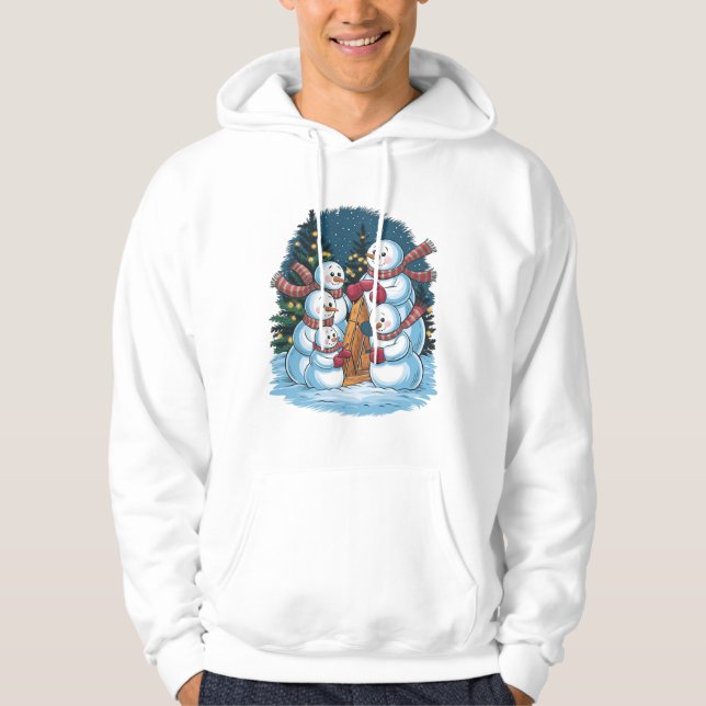 Moletom Família Joyful Snowman (Frente)