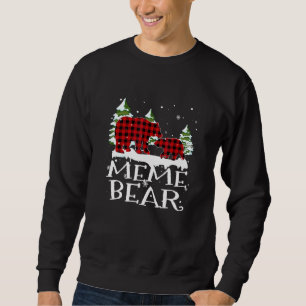 Moletom Família Meme Bear Correspondente Pl Vermelho De Pi