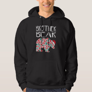 Moletom Famílias de Santa Hat com ornamentos de Urso Irmão