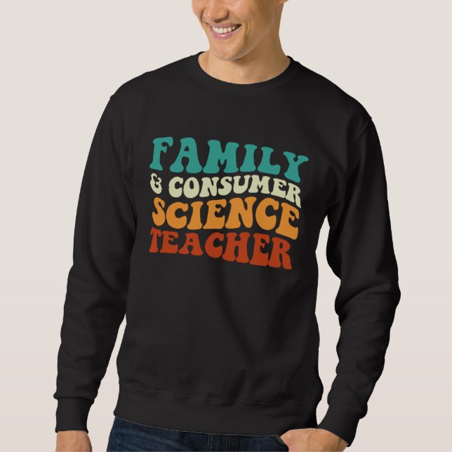 Moletom Family And Consumer Science Teacher Retro Groovy F (Frente)