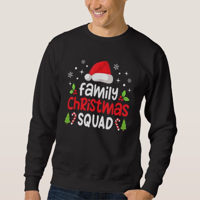 Moletom Family Christmas Squad Matching     Santa Elf Grou (Frente)