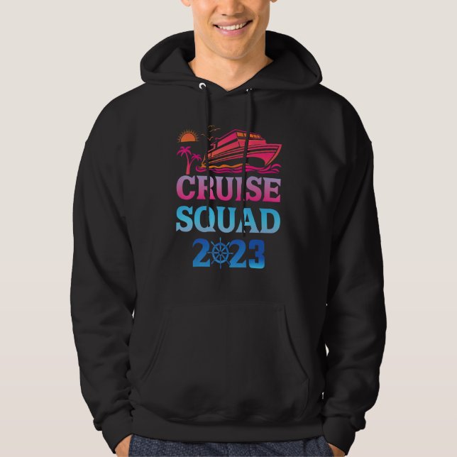 Moletom Family Cruise Squad 2023 Family Matching Group Squ (Frente)