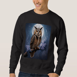 Moletom Fantasia de Coruja ao Luar Vida Selvagem Natureza