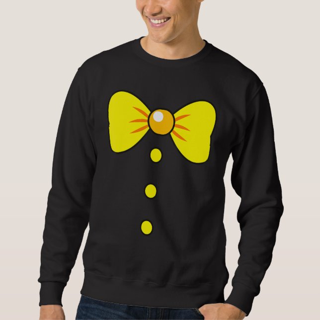 Moletom Fantasia de Palhaço com Gravata Borboleta Grande p (Frente)