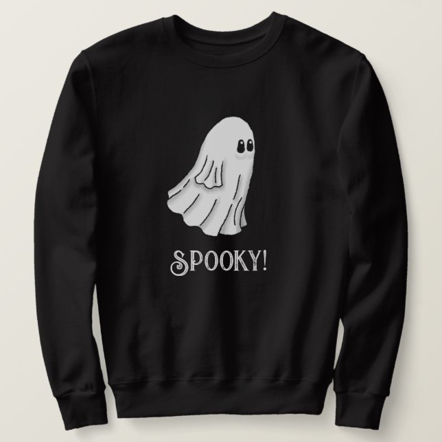 Moletom Fantasma Assustador de Halloween (Frente do Design)