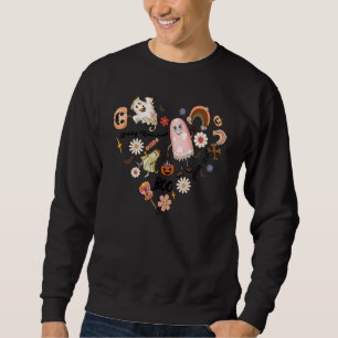 Moletom Fantasmas do Halloween Hippie dos Anos 60 70 Roupa