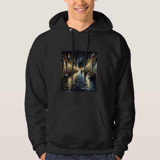 Moletom Fantasy Cute Old Venice Canal (Frente)