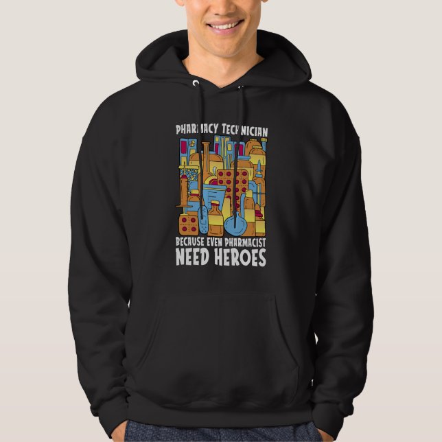 Moletom Farmacêutico Precisa de Heroes Pharmacy Tech Medic (Frente)