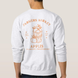 Moletom Farmers Market Apples - Vintage Fall Harve Graphic