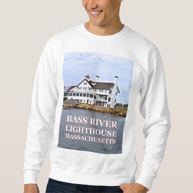 Moletom Farol de Bass River, Massachusetts Sweatshirt (Frente)