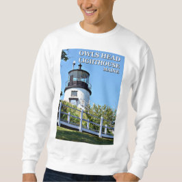 Moletom Farol de Cabeça de Coruja, Maine Sweatshirt