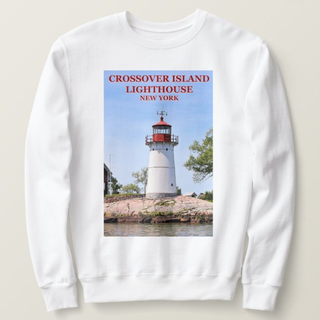 Moletom Farol de Crossover Island, New York Sweatshirt (Frente do Design)